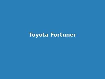 Toyota Fortuner 租赁 Mobil Jakarta