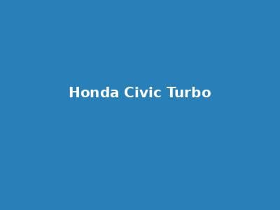 Honda Civic Turbo 租赁 Mobil Jakarta