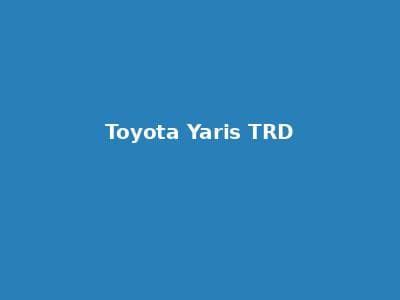 Toyota Yaris TRD 租赁 Mobil Jakarta