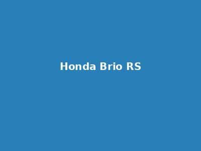 Honda Brio RS 租赁 Mobil Jakarta