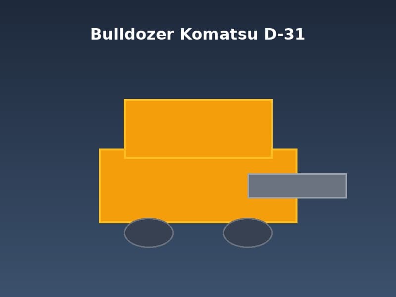 Bulldozer Komatsu D-31 Heavy Equipment rental Jakarta