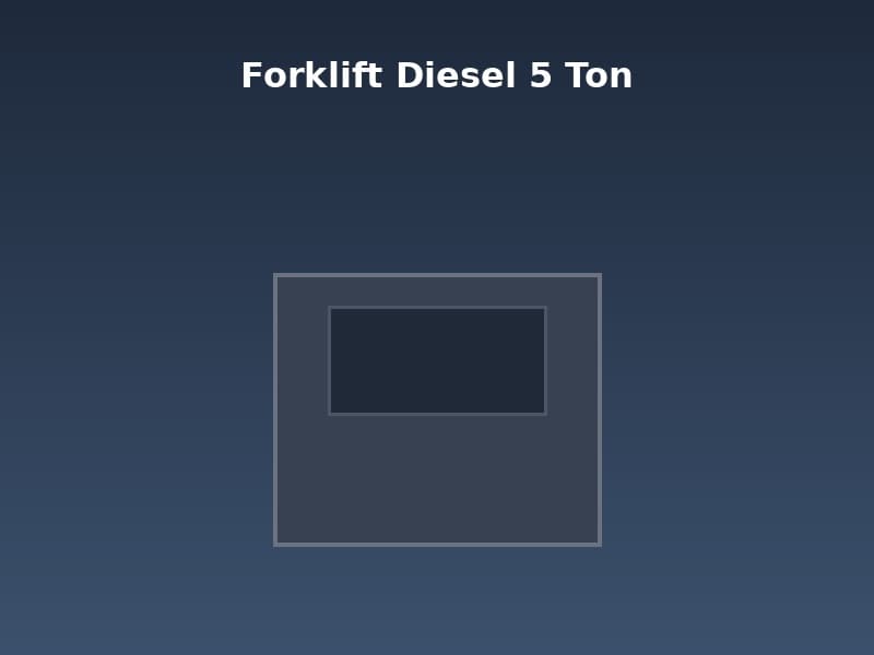 Forklift Diesel 5 Ton Heavy Equipment rental Jakarta