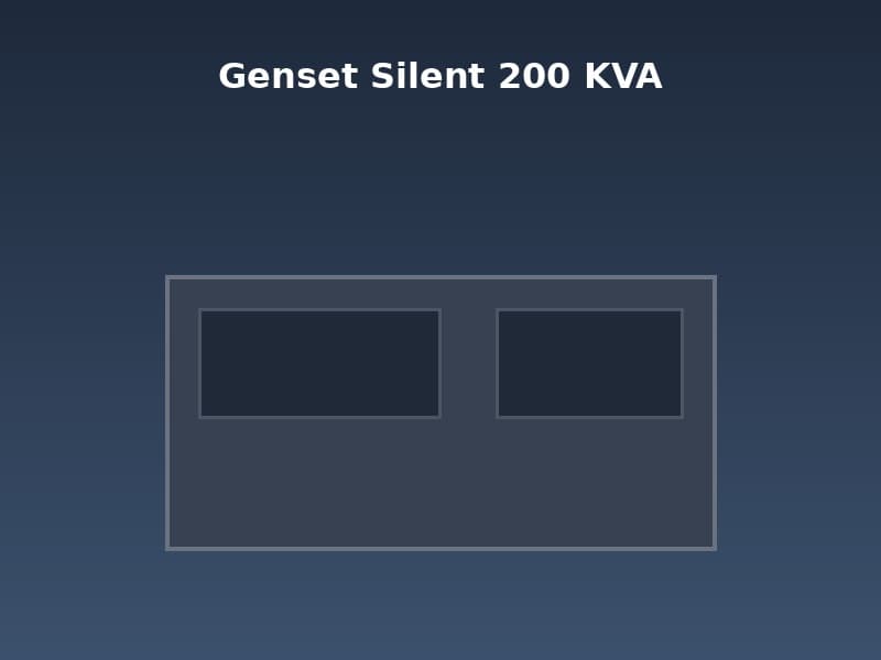 Genset Silent 200 KVA Heavy Equipment rental Jakarta