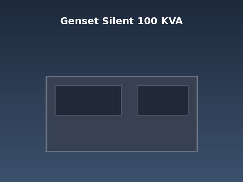 Genset Silent 100 KVA Heavy Equipment rental Jakarta