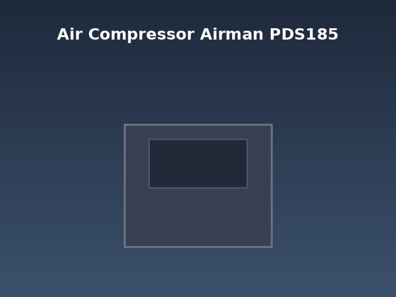 Air Compressor Airman PDS185 Heavy Equipment rental Jakarta