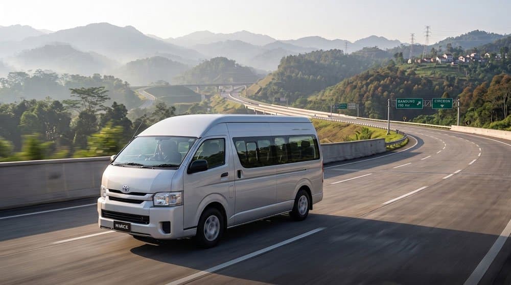 Toyota Hiace Commuter Bus rental Jakarta