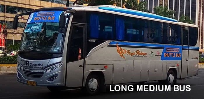 Long Medium Bus 33 Seat Bus rental Jakarta