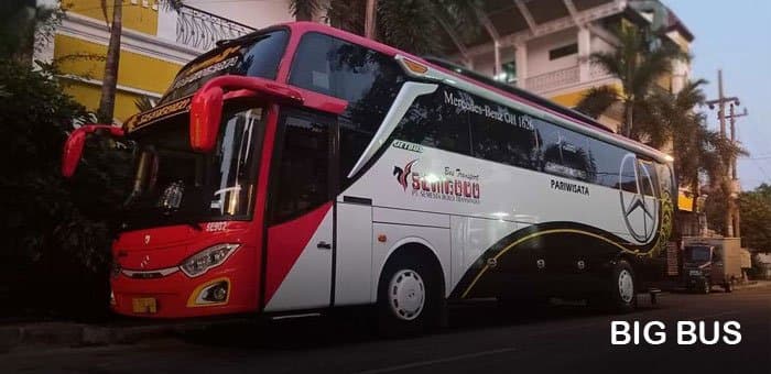 Big Bus 48 Seat Bus rental Jakarta