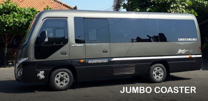 Jumbo Coaster 22 Seat Bus rental Jakarta