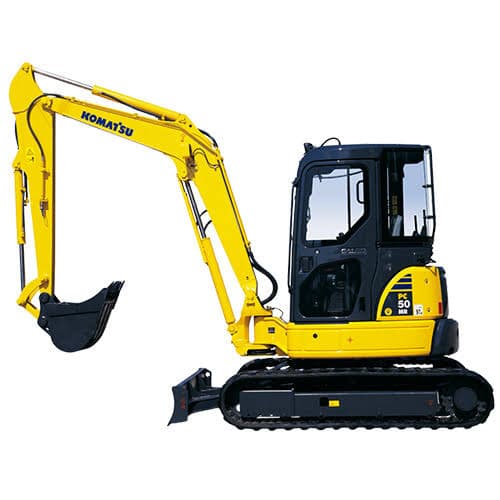 Excavator Mini PC-50 sewa Alat Berat Bandung