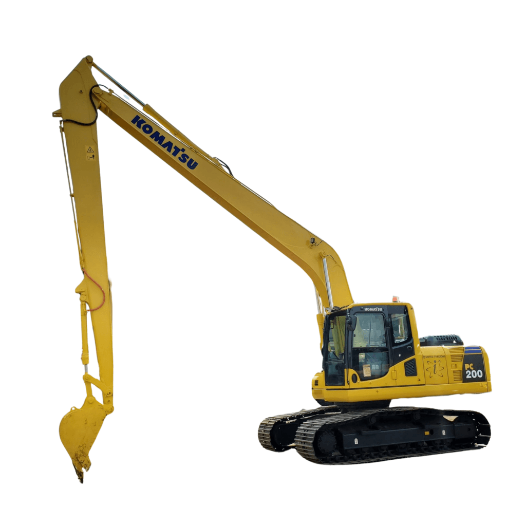 Excavator PC-200 Long Arm sewa Alat Berat Bandung