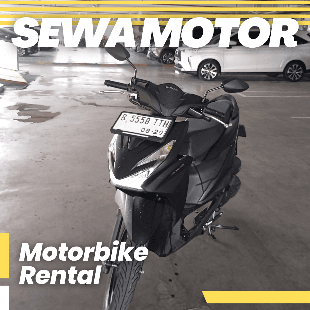 Beat CBS Hitam (B TTH) Motorcycle rental Jakarta